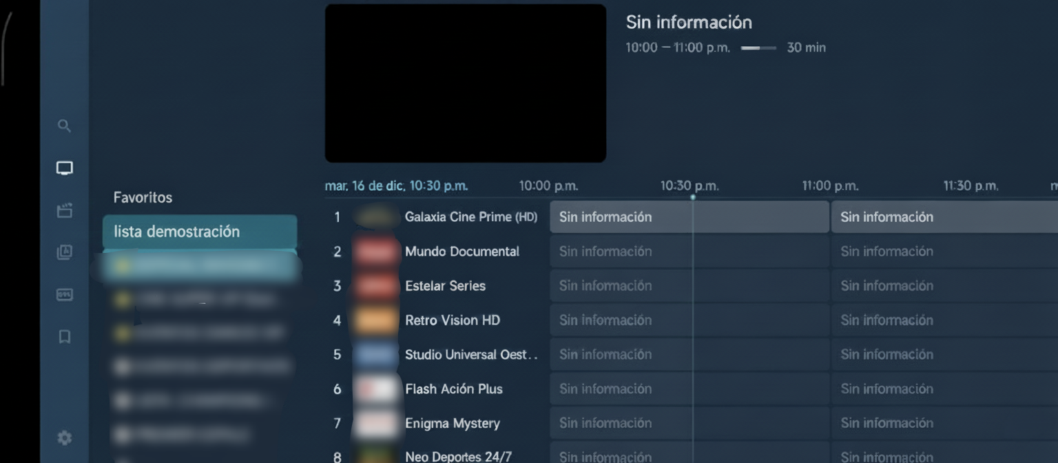 Sol TV - Interfaz Principal TV Box