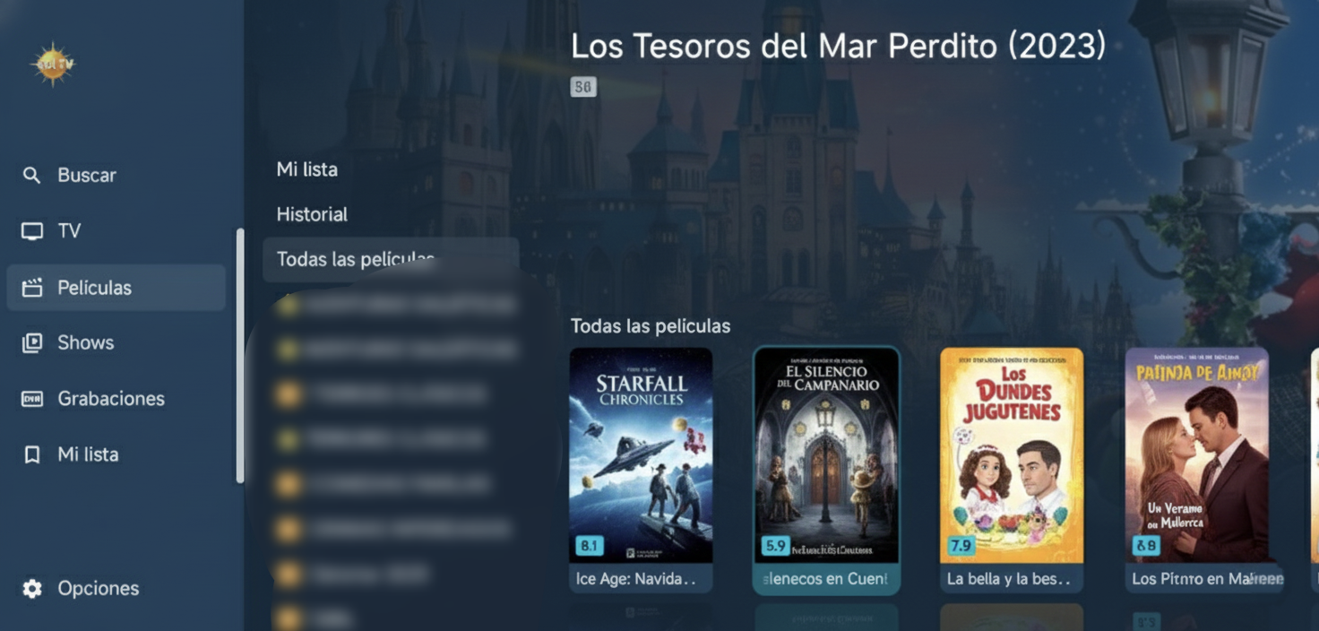 Sol TV - Reproductor películas